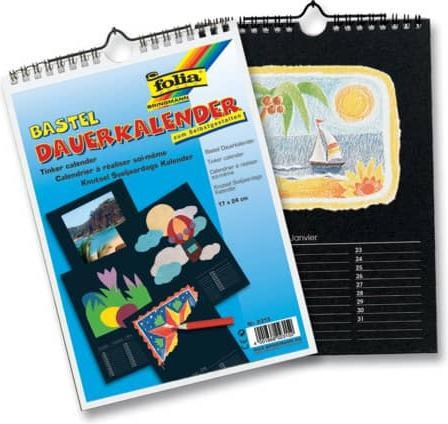 Image du produit Folia Calendrier permanent petit noir (Spécial, Allemand)