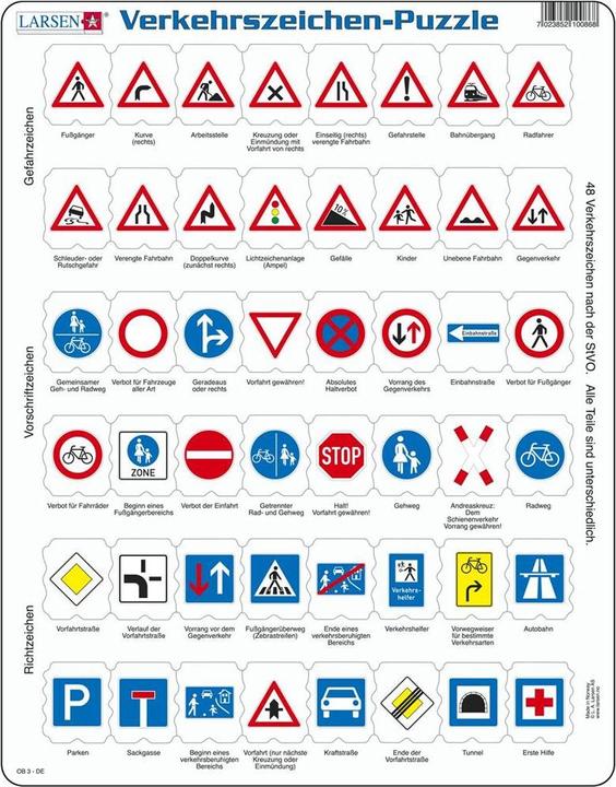 Produktbild Larsen Verkehrszeichen (48 Teile)