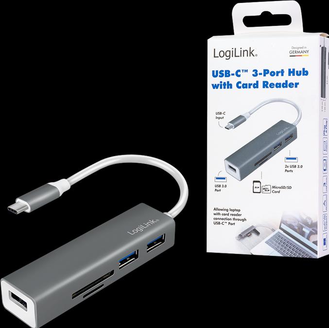Actual product image LogiLink UA0305 (USB-C, 3 Ports)