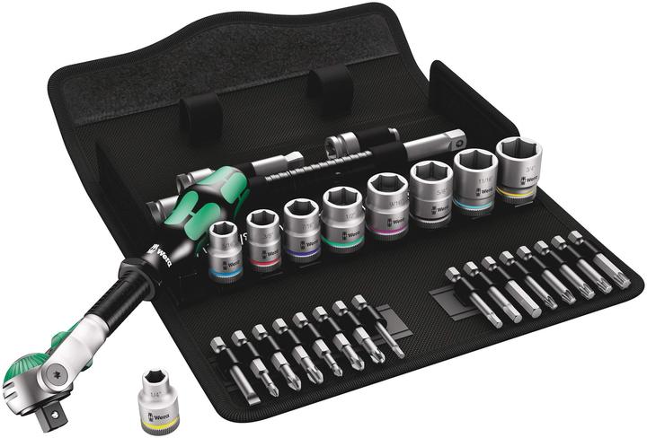 Produktbild Wera 8100 SB 9 Zyklop Speed-Knarrensatz (9/16", 5.5 mm, 5/8", 7/32", 3/8", 5/16", 3/4", 1/4", 1/2", 11/16", 7/16", 3/16")
