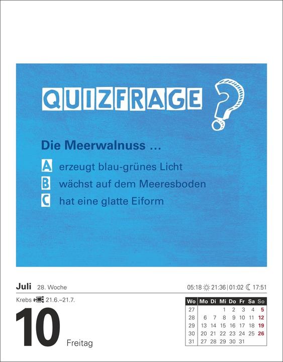 Image du produit Harenberg Ist es wahr, dass...? Tagesabreisskalender 2026 - Alltagswissen auf dem Prüfstand (Allemand)