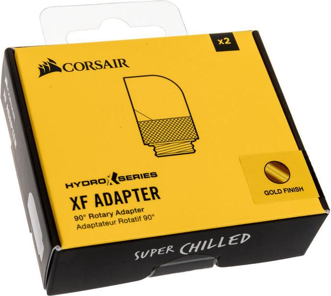 Actual product image Corsair Hydro X Series 90° XF Adapter 2-pack