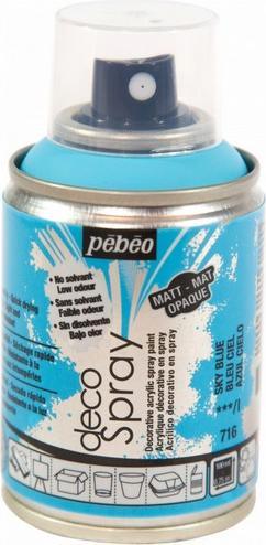 Actual product image Pebeo Decospray Matt acrylic paint (Sky blue, 100 ml)