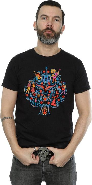 Actual product image Disney Mens Coco Tree Pattern T-Shirt (M)