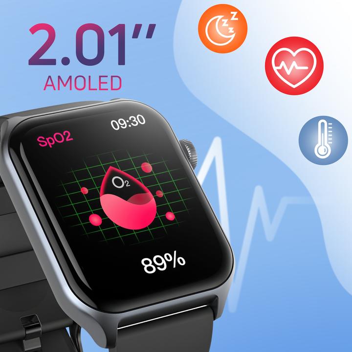 Productafbeelding Riversong smartwatch Motive 9E ruimte grijs SW905 AMOLED