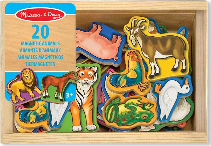 Image du produit Melissa & Doug 20 aimants pour animaux en bois (20 x)