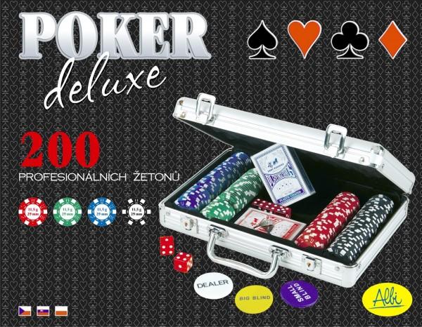 Image du produit albi Poker de luxe dans une boîte de 200 jetons P50