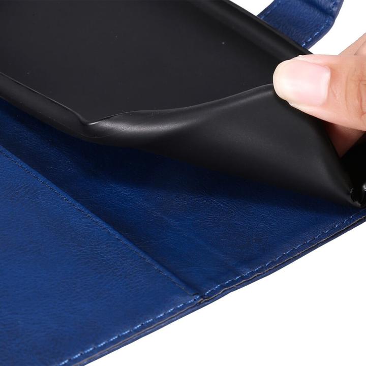 Produktbild Cover-Discount Galaxy A54 - Leder Etui Hülle blau (Samsung Galaxy A54 5G)