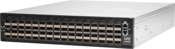 Actual product image HPE 100GbE 64QSFP28 Power to Connector Airflow Switch SN4600cM with NVIDIA Cumulus (64 Ports)