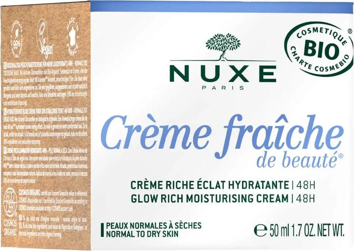 Image du produit Nuxe Crème Fraiche De Beauté Riche Hydratante BIO 50 ml (50 ml, Crème de jour)