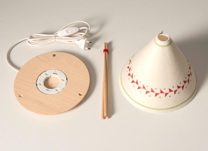 Image du produit Buokids Lampe de table & veilleuse Tipi rouge (GX53)