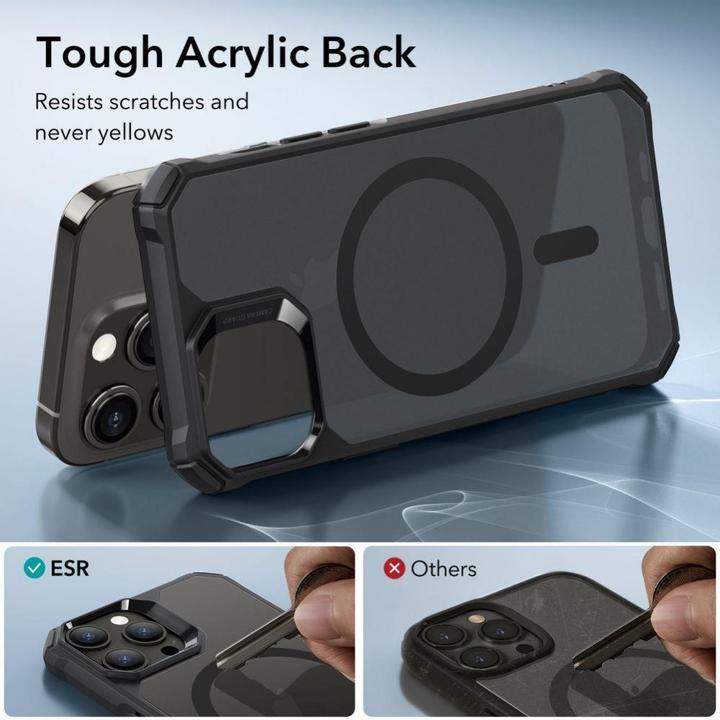 Produktbild ESR Air Armor Halolock Magsafe Iphone 15 Pro Max Frosted Black (Apple iPhone 15 Pro Max)