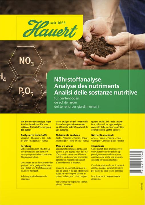 Produktbild Hauert Nährstoff-Analyse-Set (0.06 kg)
