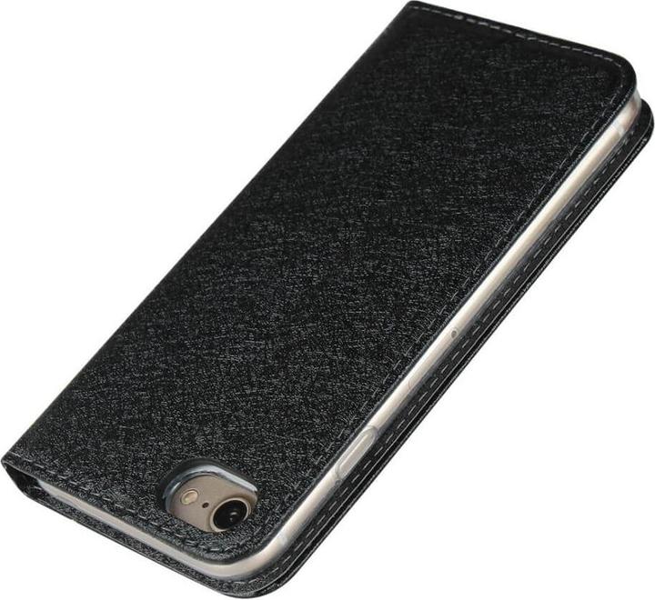 Actual product image Cover-Discount iPhone SE / 8 / 7 - Silk Texture Flip Case black (Apple iPhone SE (2nd Gen), Apple iPhone 8, Apple iPhone 7)