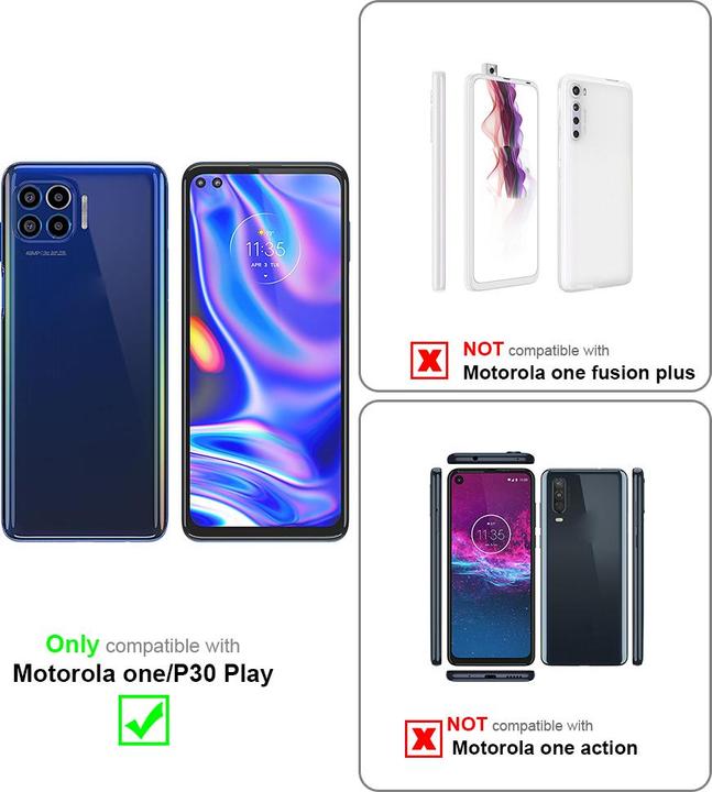 Image du produit Cadorabo Coque pour Motorola ONE / P30 PLAY universel avec Clip (OnePlus X, Motorola P30 Play)