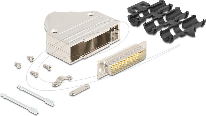 Image du produit Delock Boîtier métallique Sub-D 25 broches avec connecteur (0.05 m)