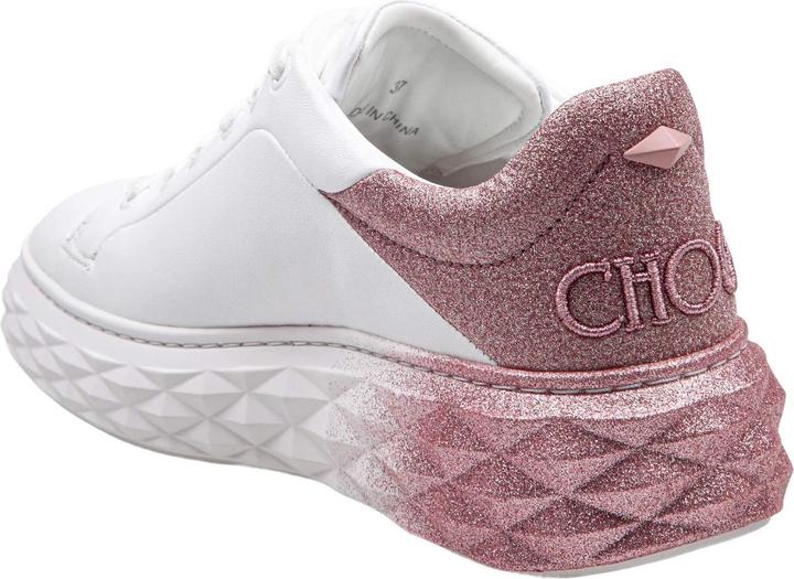 Actual product image Jimmy Choo white leather sneakers with glitter degrade (40)