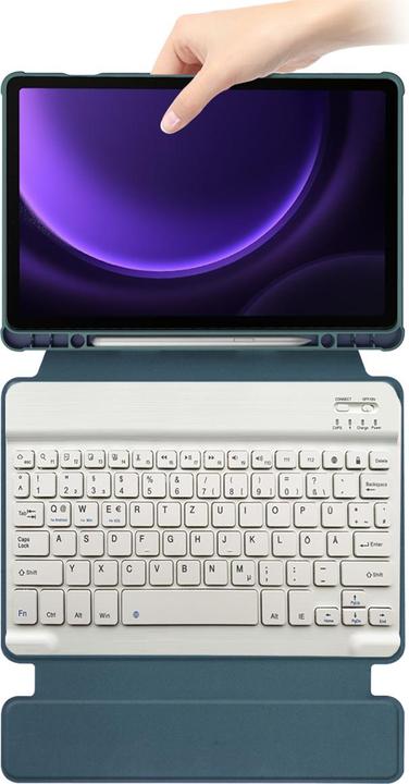 Actual product image Lobwerk 2in1 set Bluetooth keyboard in black + cover for Samsung Galaxy Tab S9 FE 2023 X510/SM-X516/SM-X51 (X)