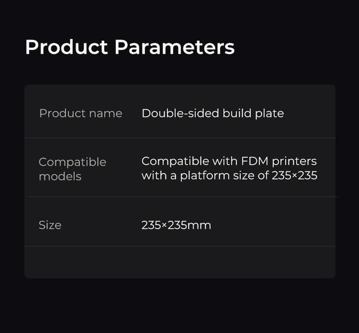 Creality Print platform double-sided (Printing bed)