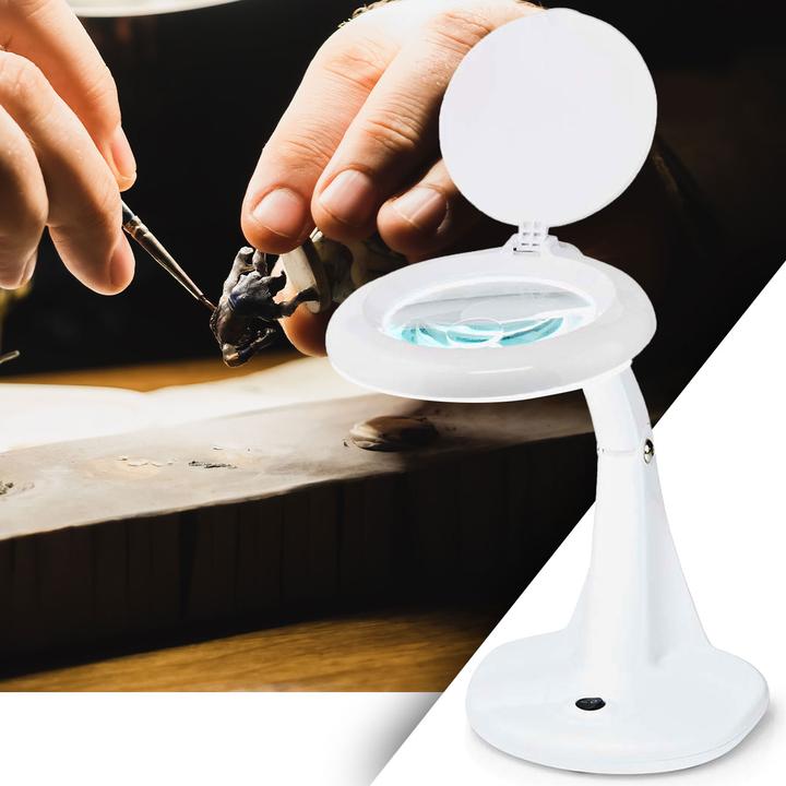 Image du produit Nedis Lampe loupe | Puissance de la lentille : 3 - 12 dioptries | 6500 K | 6.5 W | 585 lm | Blanc (585 lm)