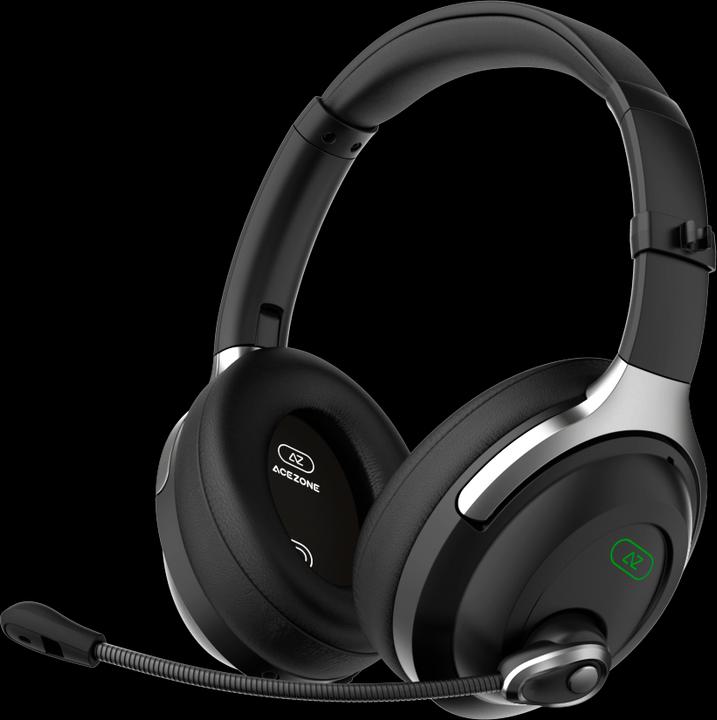 Actual product image AceZone A-Spire wireless gaming headset black (Wireless, Cable)