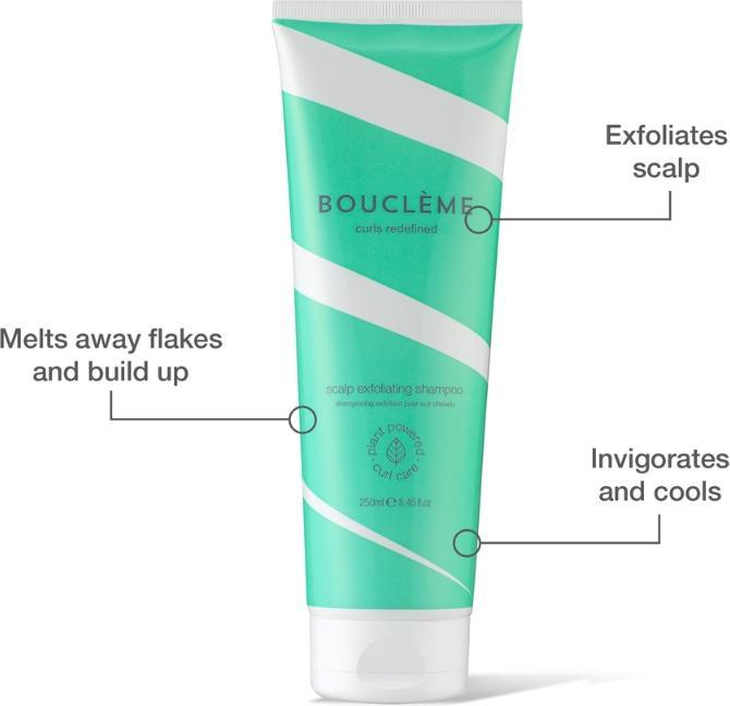 Actual product image Boucleme CURLS REDEFINED scalp exfoliating shampoo 250 ml (250 ml, Liquid shampoo)