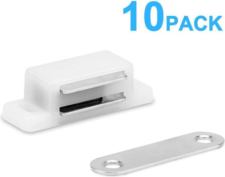 Image du produit Intirilife 10x loqueteaux magnétiques en BLANC
