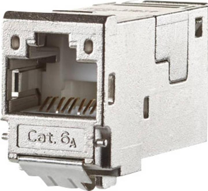 Actual product image Metz Connect BTR x-DAT modul KOAX modul F/F Feed-through coupling coaxial with F connector light gray (36 mm)