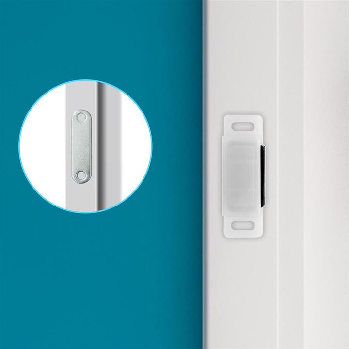 Image du produit Intirilife 10x loqueteaux magnétiques en BLANC