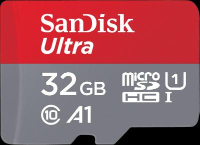 Produktbild SanDisk Ultra mit Adapter (32 GB, microSDHC, U1, UHS-I)