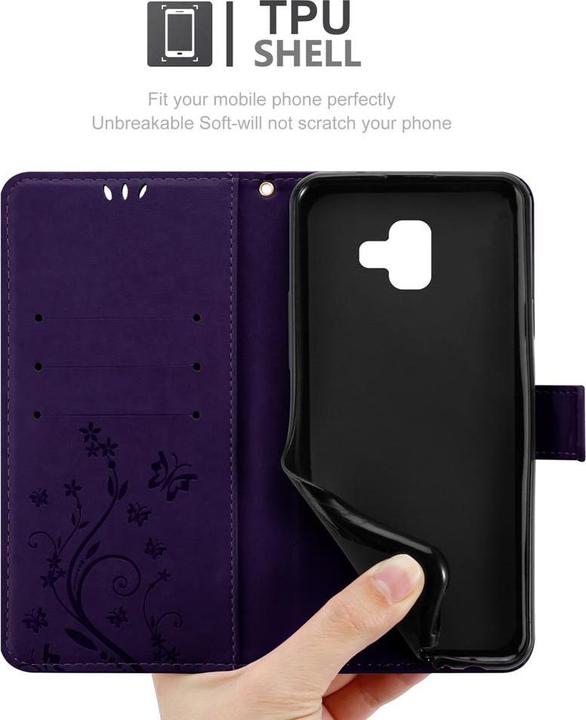 Image du produit Cadorabo Couverture du livre de fleurs (Samsung Galaxy J6+)