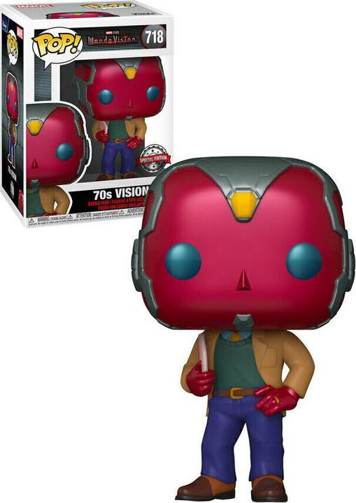 Actual product image Funko POP! Marvel WandaVision 70s Vision Exclusive