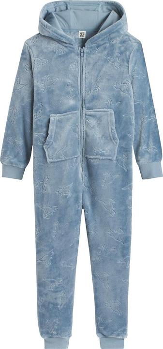 Produktbild La Redoute Collections Fleece-Overall mit Kapuze und Dino-Print (102)