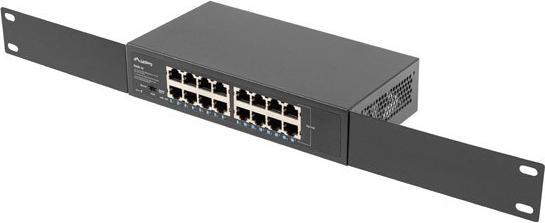 Productafbeelding Lanberg RSGE-16 Netwerkschakelaar Unmanaged Gigabit Ethernet (10/100/1000) 1U (16 Havens)