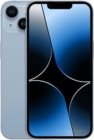 Immagine prodotto Re!commerce iPhone 14 (128 GB, Blu, 6.10", 12 Mpx, SIM + eSIM, B / Molto bene)