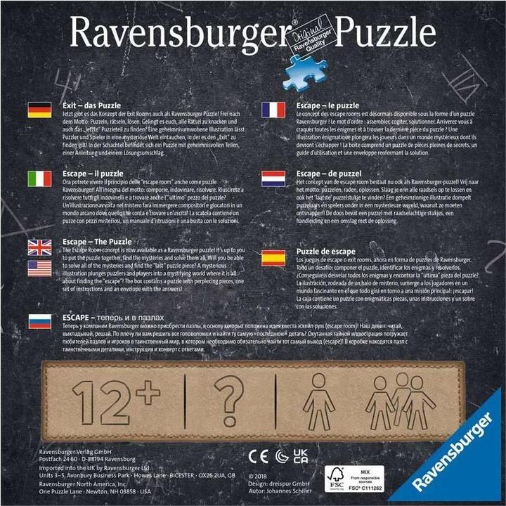 Image du produit Ravensburger Escape Room - La maison verte (368 pièces)
