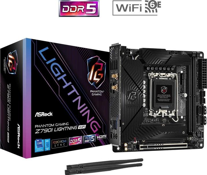 AsRock Z790I Lightning WiFi (LGA 1700, Intel Z790, Mini-ITX)
