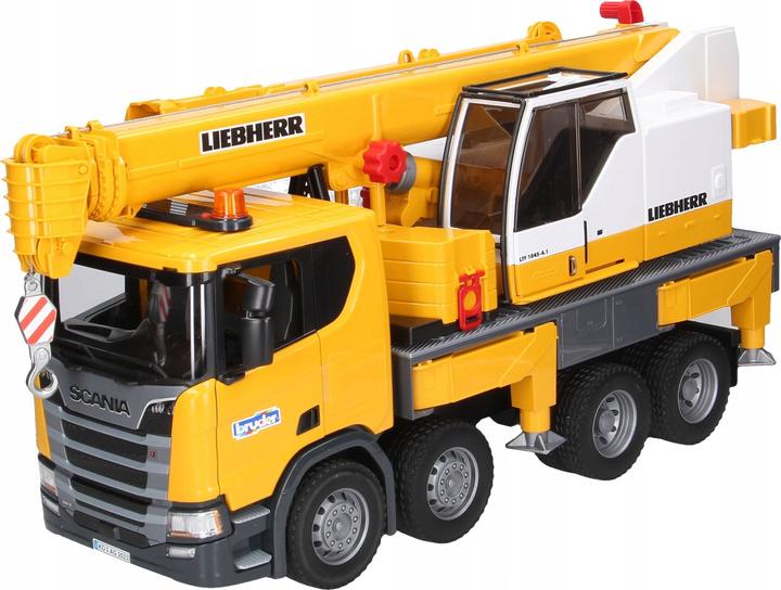 Bruder Scania Super 560R Liebherr Kran