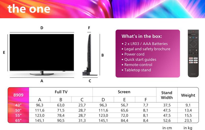 Actual product image Philips 65PUS8909/12 (65", PUS8909, LED, 4K, 2024)