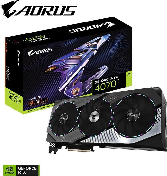 Produktbild Gigabyte AORUS GeForce RTX 4070 Ti ELITE (12 GB)