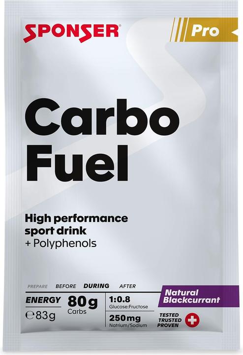 Produktbild Sponser Carbo Fuel (Johannisbeere, 10 Stk., 1050 g)
