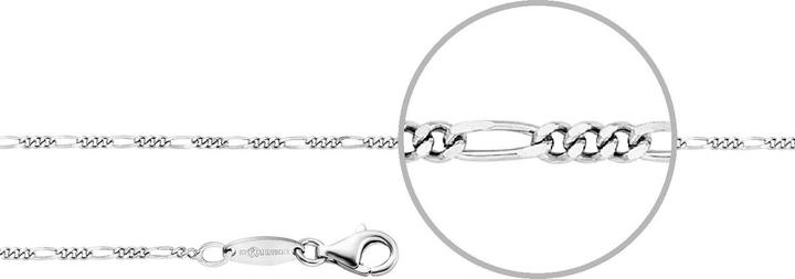 Der Kettenmacher Figaro Halskette Silber (Silber 925, 38 - 55 cm)