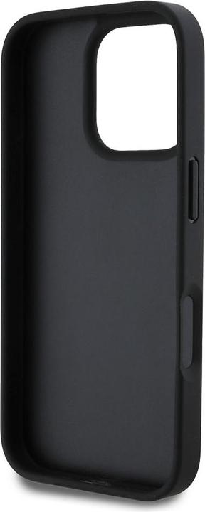 Actual product image Guess GUHCP16LP4TDSCPK iPhone 16 Pro 6.3" czarny/black hardcase Leather Metal Logo Strass Crossbody (Apple iPhone 16 Pro)