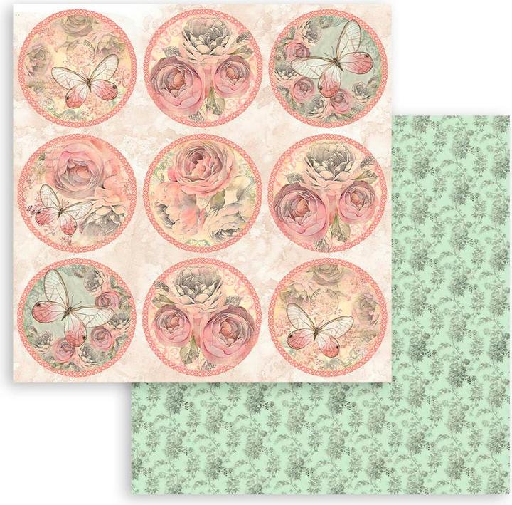 Actual product image Stamperia Shabby Rose" scrapbooking pad (190 g/m², 10 x)