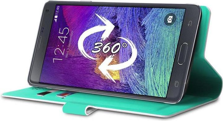 Image du produit Puro Uniwallet Bi-Color - Étui universel pivotant à 360 ° avec fentes pour cartes, dydis XXL (balta) (Universel)