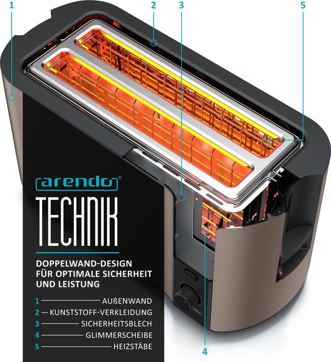 Actual product image Arendo Toaster