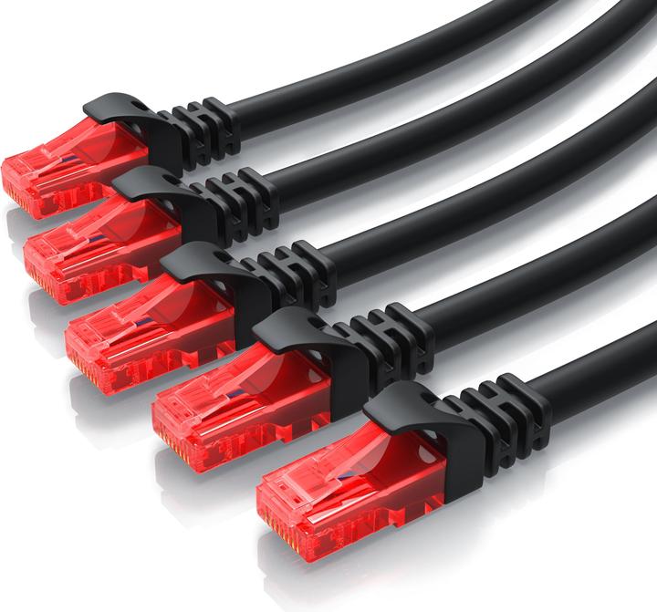 Produktbild CSL CAT.6 Netzwerkkabel - Ethernet Gigabit Lan Kabel RJ45 - Patchkabel - komp. CAT.5 CAT.6 CAT.7 CAT.8 (UTP, CAT6, 0.50 m)
