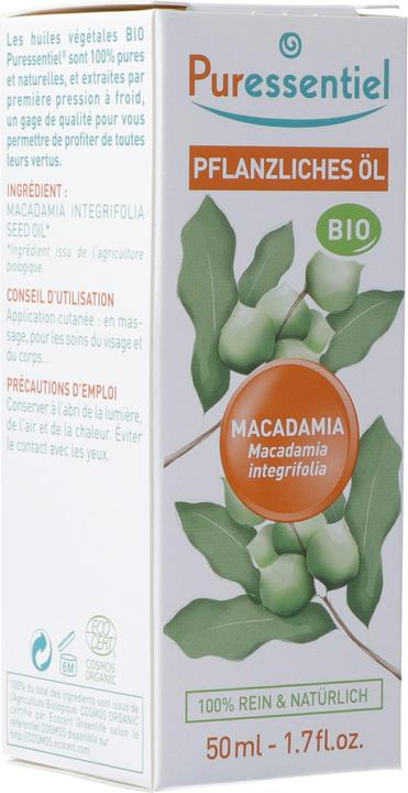 Puressentiel Pflanzenöl Macademia Bio Öl (Körperöl, 50 ml)