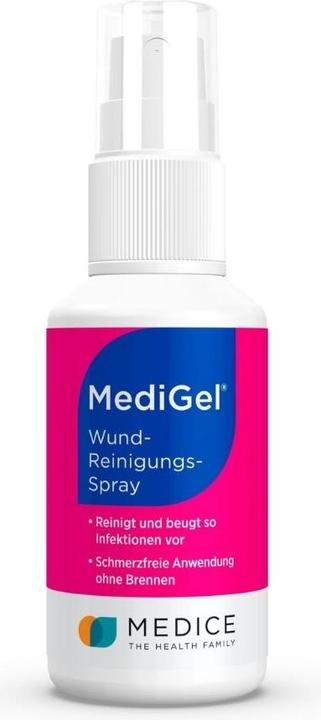 Actual product image Medice MediGel wound cleansing spray, 50 ml solution (50 ml)