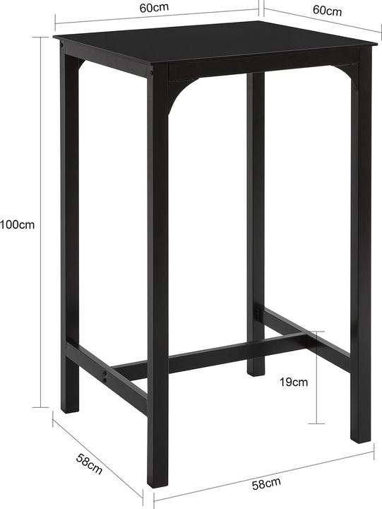 Produktbild SoBuy Bartisch (60 x 100 x 60 cm)